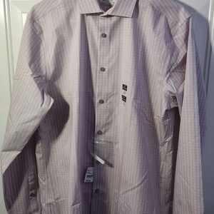 Men's Pink Checkered Button-Up Shirt